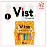 Vist gas Transparent  lighter mancis lighter color lighter box 50pcs 打火机
