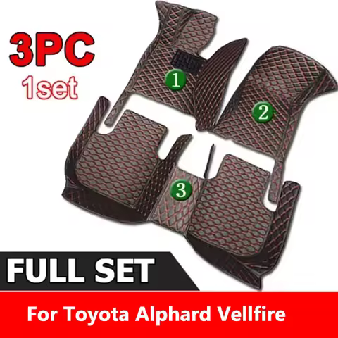 For Toyota Alphard Vellfire 30 40 2015 to 2024 AH30 AH40 Car TPE Mat Waterproof Car Floor mats carpe