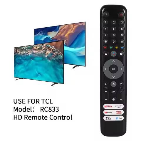 HOT SALE No Voice IR Remote Control RC833 GUB1 Suitable for TCL TV C645 P745 C745 LC845 C645 65C845 