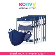 [แพ็คหก] IRIS OHYAMA Disposable Face Mask Daily Fit Mask Size S 5pcs #Navy