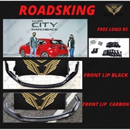 HONDA CITY GN2 HATCHBACK RS V1 V2 BODYKIT PIANO BLACK CARBON BUMPER FRONT LIPS