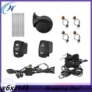 Universal UTV Horn Set with LED Turn Signal Lights&Switch Relay for Can Am X3