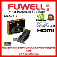 FUWELL - Gigabyte RTX 5050 8GB OC Low Profile Graphics Card GV-N5050OC-8GL [3 Years Local Warranty]