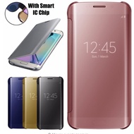 Samsung Galaxy Note 8 Clear View Leather Flip Case Casing Cover