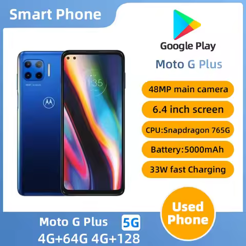 Motorola Moto G 5g Plus XT2075 SmartPhone Snapdragon 765G 6.4 inch Screen 5000mAh 48MP+16MP Camera O