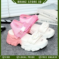 BRANZ STORE - WOMEN'S MOUNTAIN SANDALS WITH 7 CM HIGH HEELS, CHAIN CLIP MODEL, VARIATION OF GRADUATE