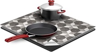 CREARREDA Induction Hob Protector, 52 x 60 cm, Scratch Resistant and Non-Slip, Made in Italy, Induct