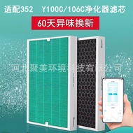 Adaptation352 Y100C T100C Y106C Filter Set for Smog Removal Enhanced Version Air Purifier Filter