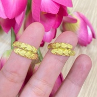 Brass metal ring, brass duet ring