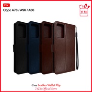 YITAI YC34 Case Leather Wallet Flip Oppo A57 4G A77S A76 A96 A36