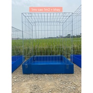Chicken cage 1m high 2.2m high + plastic tray