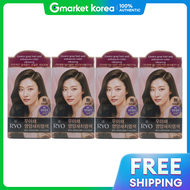 Ryo | Yeo Ua Chae Nutritious Hair Dye 4N Dark Brown 4 Pieces