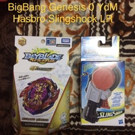 Beyblade Big Bang Genesis 0 Yard Metal + Hasbro LR Slingshock