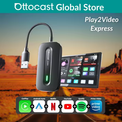 Ottocast Play2Video Express & Ultra Android 12 AI Box Wireless CarPlay Android Auto Netflix YouTube