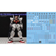 Gundam ️GHOST DECAL HG 1/144 HGUC RX-178 MK II AEUG Blacklight Glow