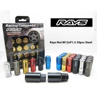 Rays Racing Nut&Lock Wheel Nut Sport Rim (Wheel Nut Panjang)