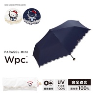 Folding Umbrella Wpc. Parasol Hello Kitty Embroidery UV Cut 1 UPF 50+ Sun Japanese
