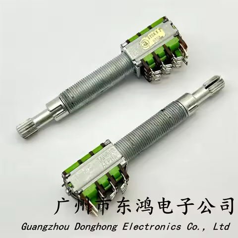 1 PCS Taiwan precision potentiometer 3-way dual axis A20KX2 B50K with switch shaft length 50mm