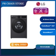 (NEW MODEL) LG FX1412S3K 12KG FRONT LOAD WASHING MACHINE WITH AI WASH and TURBOWASH™360˚