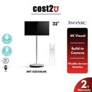 Isonic 4K Smart Mobile Monitor | IMT-S32GMJ4K (Portable Design Monitor Flexible Rotation Screen Buil