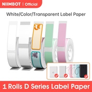 Niimbot D11/D110/D101 Pure Color Label Barcode Price White Labels Waterproof Oil-proof Tear Resistan