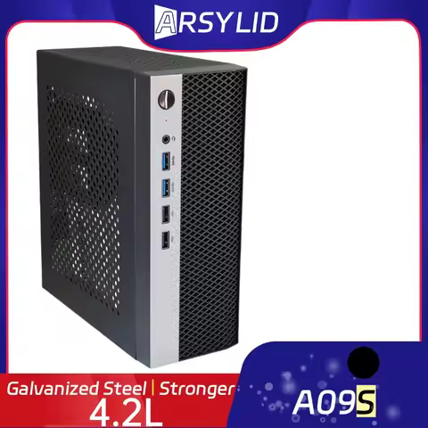 A09S 4.2L ITX Chassis A4 HTPC Portable Computer PC Support PCIe 2.5' SSD Drive Mini IPC Flex PSU Cas