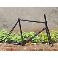 LEVEL UP&TSUNAMI GB005 Fixed Gear Frameset 700c 4130 Chrome-molybdenum Steel and Fork 50 52 55 58cm 