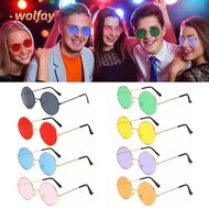 YOLANDA Metal Sunglasses Retro Hippie Party Circle Glasses