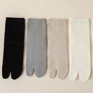 women socks socks for women Women's Two-Finger Socks Solid Color Two-Toe Socks Japanese Wood Socks S