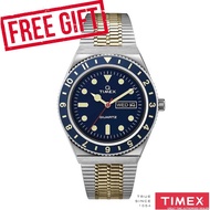 Timex TMTW2V18400U9 Men's Q Timex Reissue Blue Stainless Steel Watch