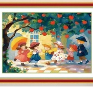 DIY CHILDREN'S CROSS STITCH PACKAGE PLAYING SMALL TIME CROSS STITCH 14CT 11CT POLOLACLOTH