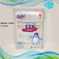 20x29 Plastic Standing Pouch ( STP ) Double Press 20 x 29 cm - Transparent (50 PCS) Snack Date/