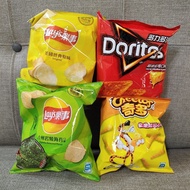 Lay's Classic Original Potato Chips Rock-Fired Seaweed Doritos Cheese Corn Cob Expiration Date 2026/