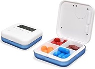 Smart Pill Box ,Smart Pill Box with Ringing Vibration Reminder,AM/PM Automatic Alarm Reminder, Porta