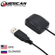 QUESCAN ภายนอก USB GNSS เสาอากาศ GPS GLONASS QZSS SBAS สำหรับ Roid ตัวรับ GPS นำทางรถยนต์รองรับ AGPS M8n ในตัว