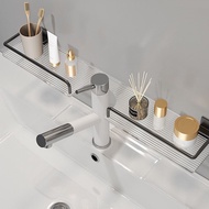 CIMI Acrylic Bathroom Rack Toiletries Holder Shampoo Rack Wall Mounted Cosmetics Shelf Bathroom Accessories Organiser Rack