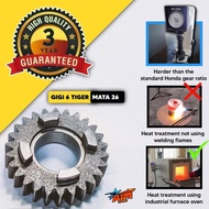 Gigi Rasio Oplos 6 Tiger GARANSI 3 TAHUN Gear Custom Mata 26 26T AIM SPEED Bahan Cor