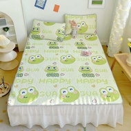 5d rubber air conditioning mat 1m, 1m2, 1m4, 1m5, 1m6, 1m8 x 2m - Tencel mat set with free pillowcas