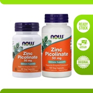 Terlaris Suplemen Vitamin Zinc Picolinate 50 mg Now 60 120 Veggie