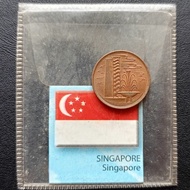 Koin Singapura 1 Cent | Uang Luar Negeri Asing Mancanegara TP5gp
