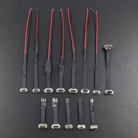 1PC Type-C Micro USB Connector FPC 2Pin 3Pin R1 EK Decryption Welding Wire Flat Cable Male Fast Char