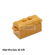 Marumine Ngói 1X2 Đô La MỸ Tiền Mặt Hộp Kho Báu Tương Thích Gạch Bộ Lắp Ráp Cướp Biển Mini Người Mẫu