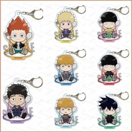 Mob Psycho 100 Anime Keyring Keychain Cute Bag Pendant Reigen Arataka Kageyama Shigeo Cartoon Key Ch