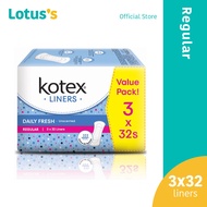 Kotex Liner Regular Unscented (32sx3)