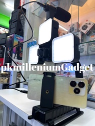 VIDEO-MARKING U/C SHAPE PORTABLE HANDHELD BRACKET STABILIZER KIT 3 LED MODEL🌹\HLD-AY-49U 🌹