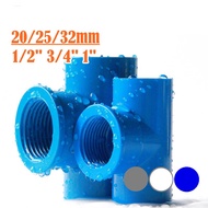Aquarium 5pcs P/T Tee PVC Pipe Fittings 3 Color Available Connector Plumbing Joints Pipe Connectors 20mm to 32mm Inner Diameter