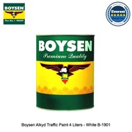 ✔ ✉ ☈ Boysen Alkyd Traffic Paint 4 Liters - Available Colors: Black / White / Yellow