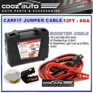 CARFIT 12 FEET BATTERY JUMP START BOOSTER / JUMPER CABLE - 6GA