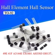 10PCS/lot SS49E OH49E A3144E SS40AF SS41F SS495A US1881 UGN3503 OH137 ATS276 Hall element Hall senso