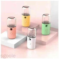 [SGOOLE]Mist Sprayer USB Rechargeable Face Steamer Humidifier Facial Skin Care Deep Hydrating Atomizer, Pink